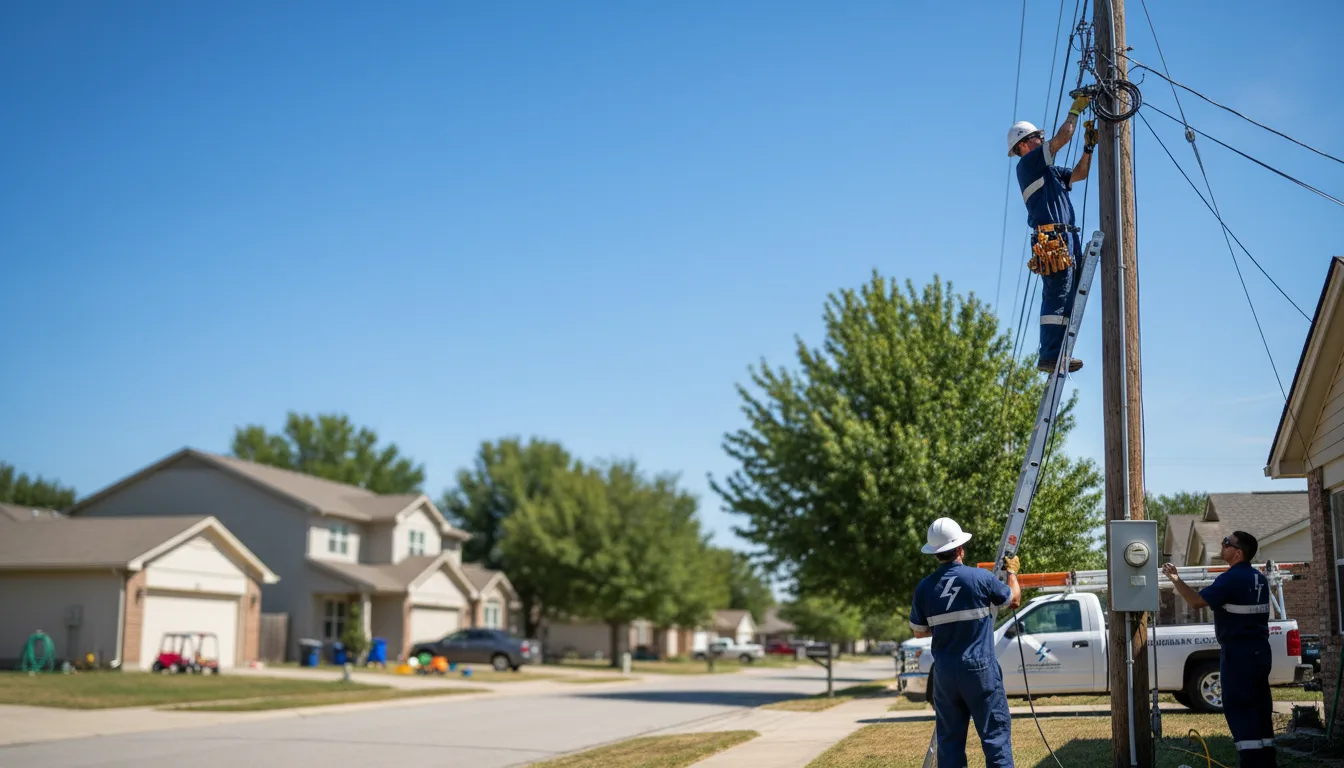 Residential electrician providing installation services in Collinsville, AL